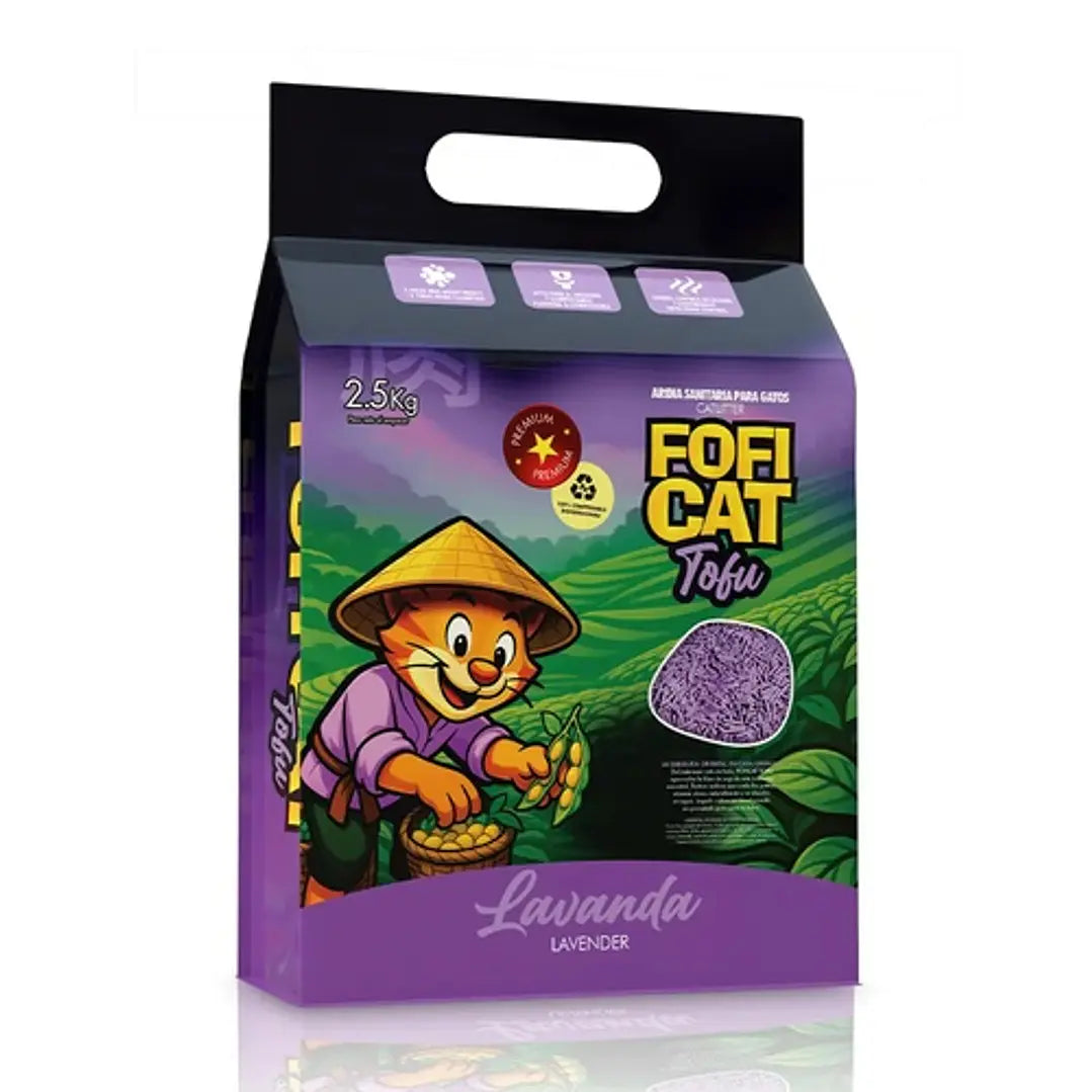 Arena Para Gato Michiko Tofu Lavanda 2.5 Kgs