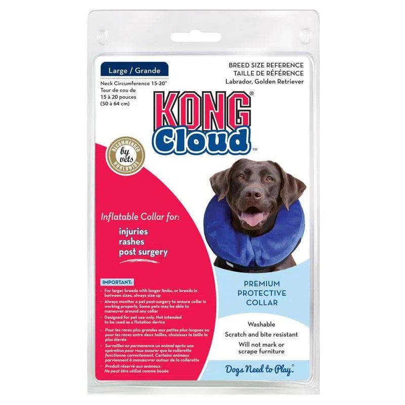 KONG COLLAR DE RECUPERACIÓN INFLABLE CLOUD