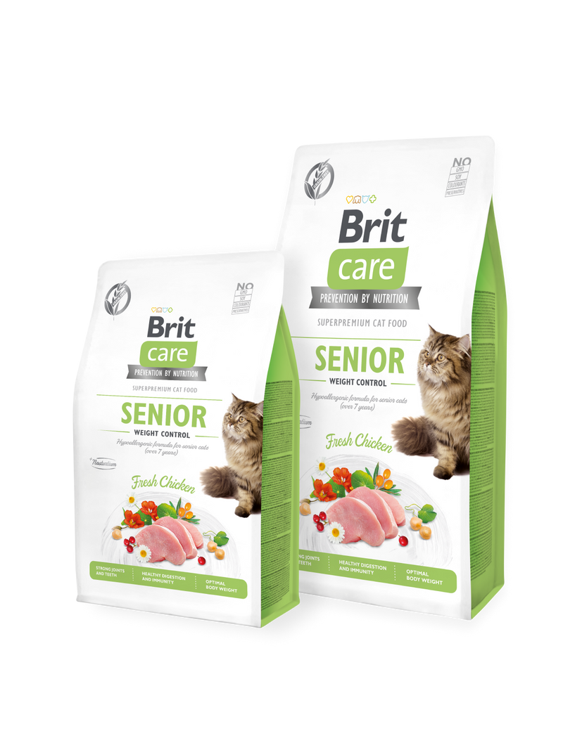 Alimento Para Gato Brit Care Senior Y Control De Peso 2 Kg