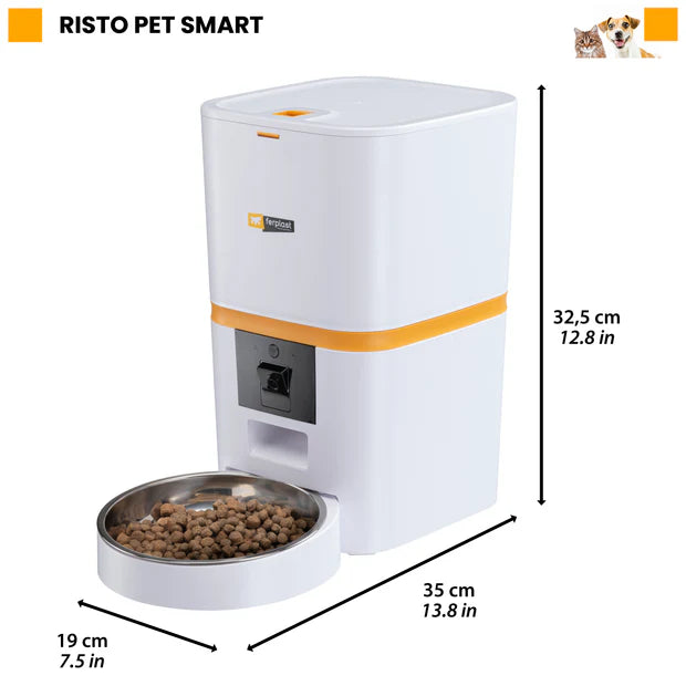 Dispensador Automatico de Comida con Camara para Perros y Gatos
