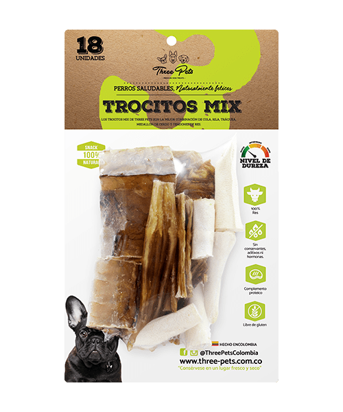 Snack Para Perro Trhee Pets Trocitos Mix