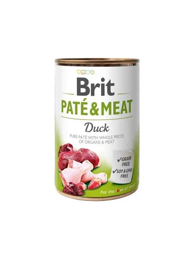 Alimento Humedo Brit Pate Sabor a Pato 400 grs