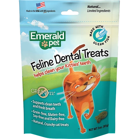 Snack Emerald Pet Feline Dental Treats - Ocean Fish