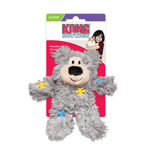 Juguete Para Gato Kong Softies Gris
