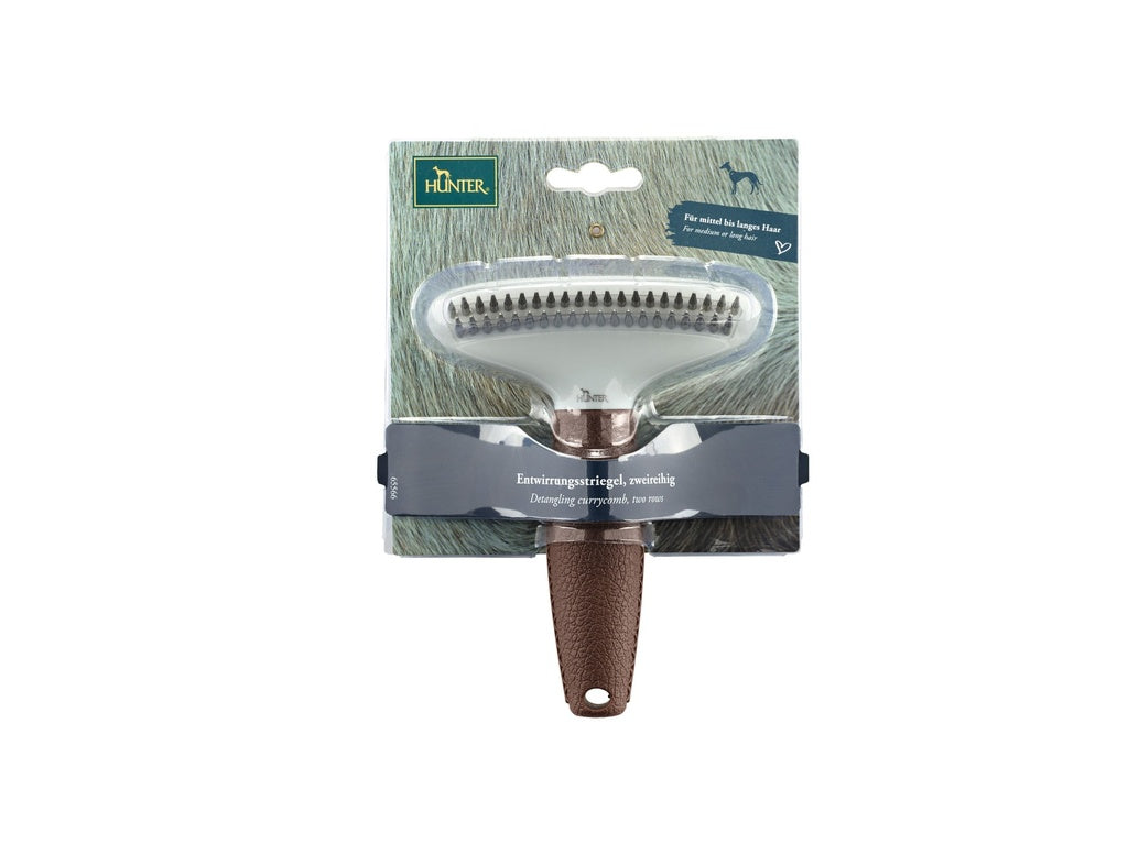 Cepillo Para Perro Hunter Spa Peine Antienredo Doble Fila 16 cm