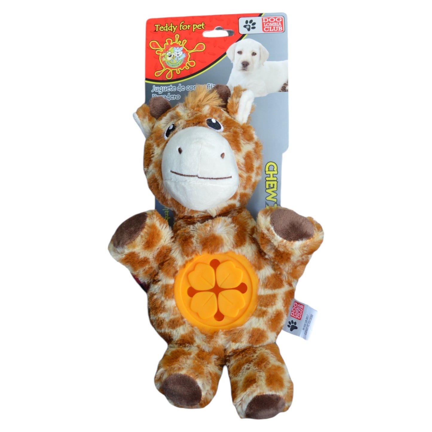 Juguete Peluche Dispensador Jirafa para Perro