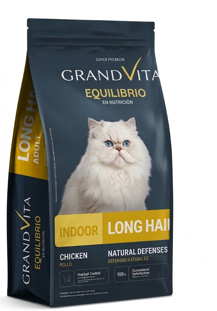 Comida para Gato Adulto Pelo Largo Grand Vita Equilibrio