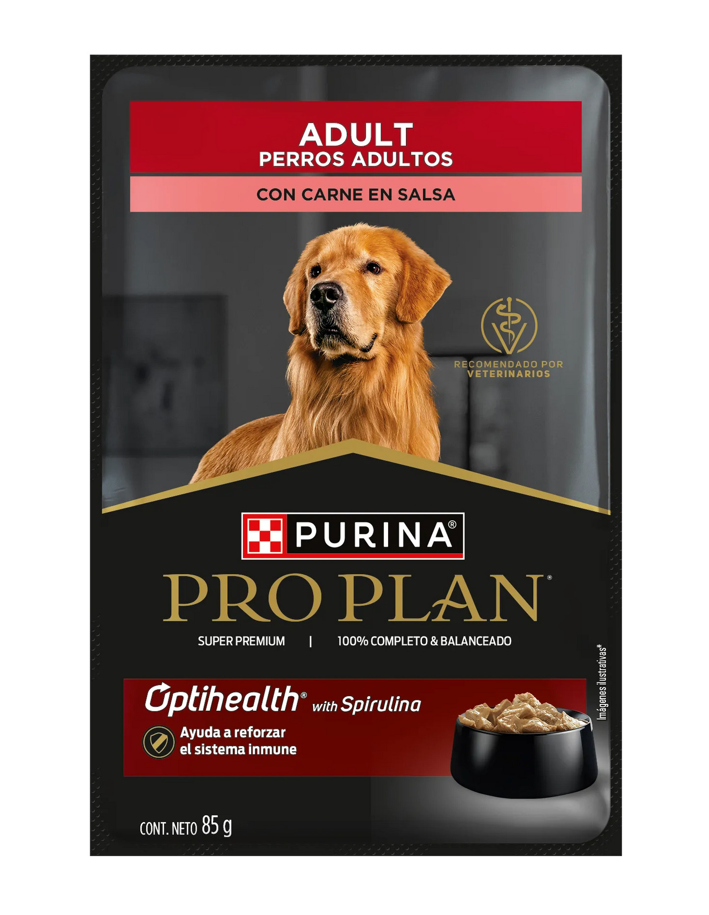 Alimento Humedo Pro Plan Para Perro Carne en Salsa