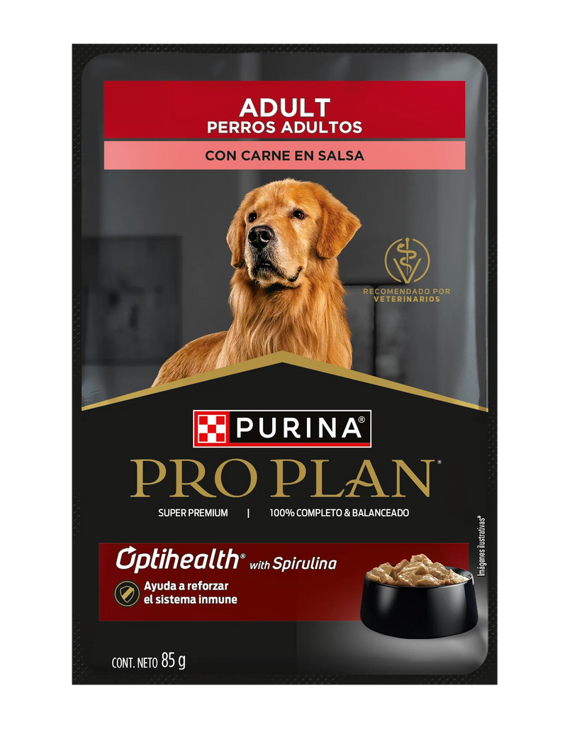 Alimento Humedo Pro Plan Para Perro Carne en Salsa