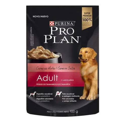 Alimento Humedo Proplan Para Perro Carne en Salsa