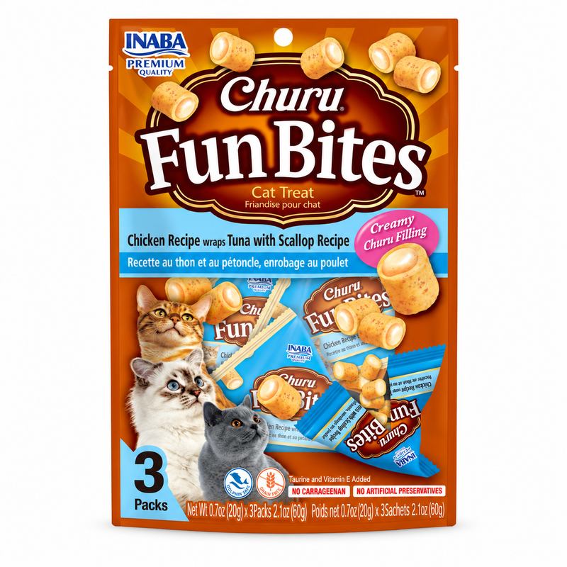 Snack Para Gato Churu Fun BItes Scallope