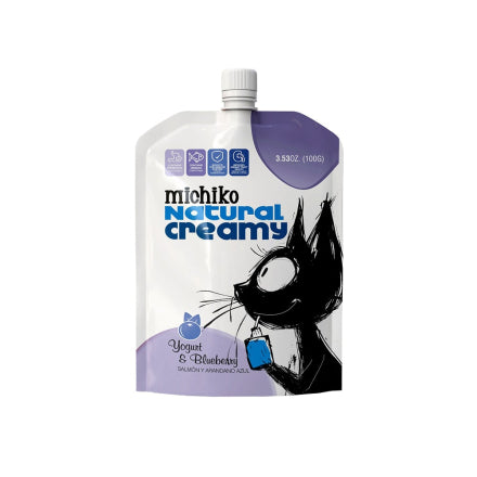 Michiko Yogurt Sabor a Salmon y Arandano 100 grs
