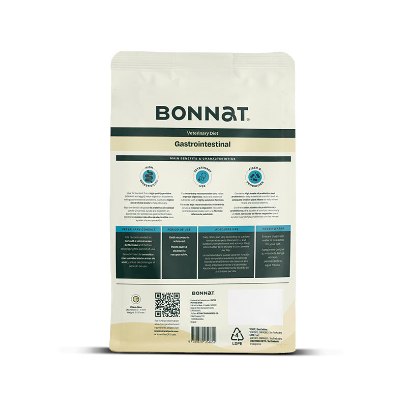 Alimento Seco para Gato Bonnat Gastrointestinal 2 Kgs