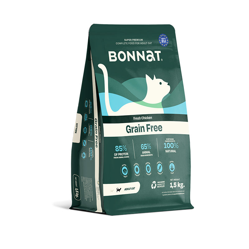 Alimento para gato Bonnat Grain Free Adulto 1.5Kg
