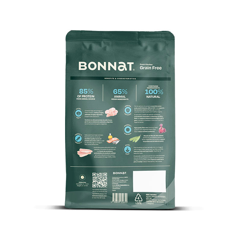 Alimento para gato Bonnat Grain Free Adulto 1.5Kg