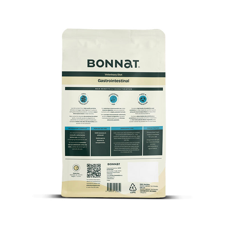Alimento Seco Bonnat Para Perro Gastrointestinal 2 Kg