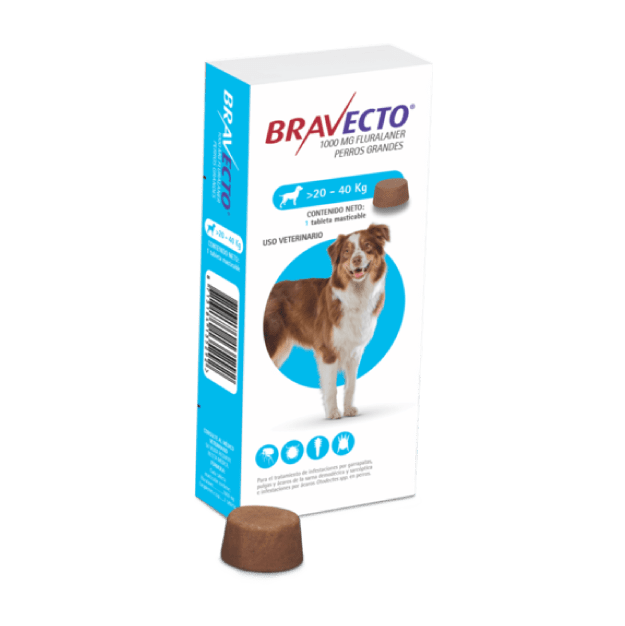 Bravecto 20 kg a 40 kg