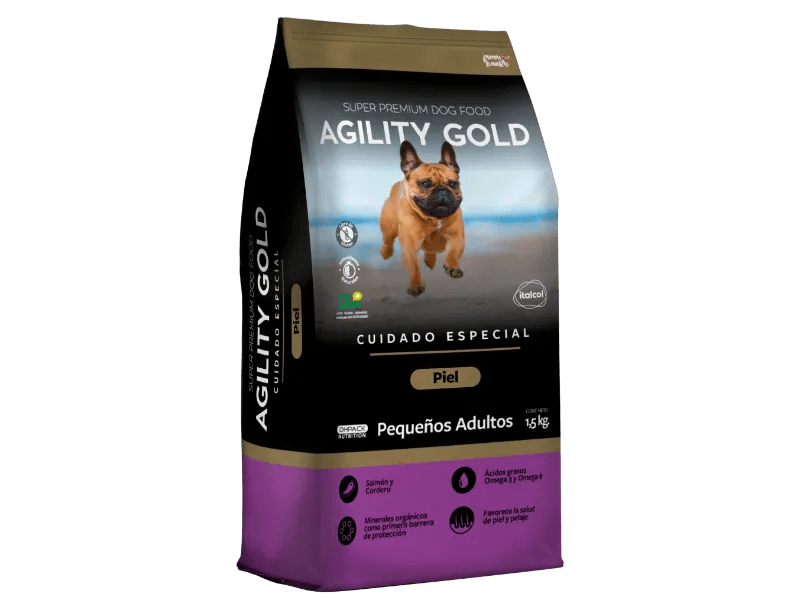 Alimento Para Perro Agility Gold Pequeños Adultos Piel