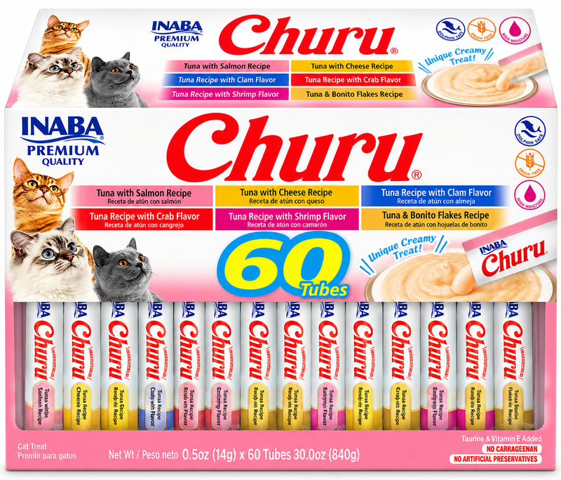 Snack Para Gato Churu Variedad Atun x 60 Unidades