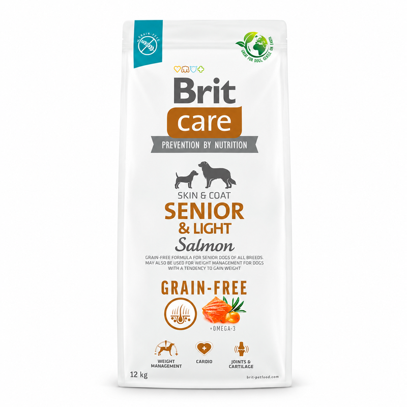Brit Care Grain-Free Senior & Light Salmón para Perros
