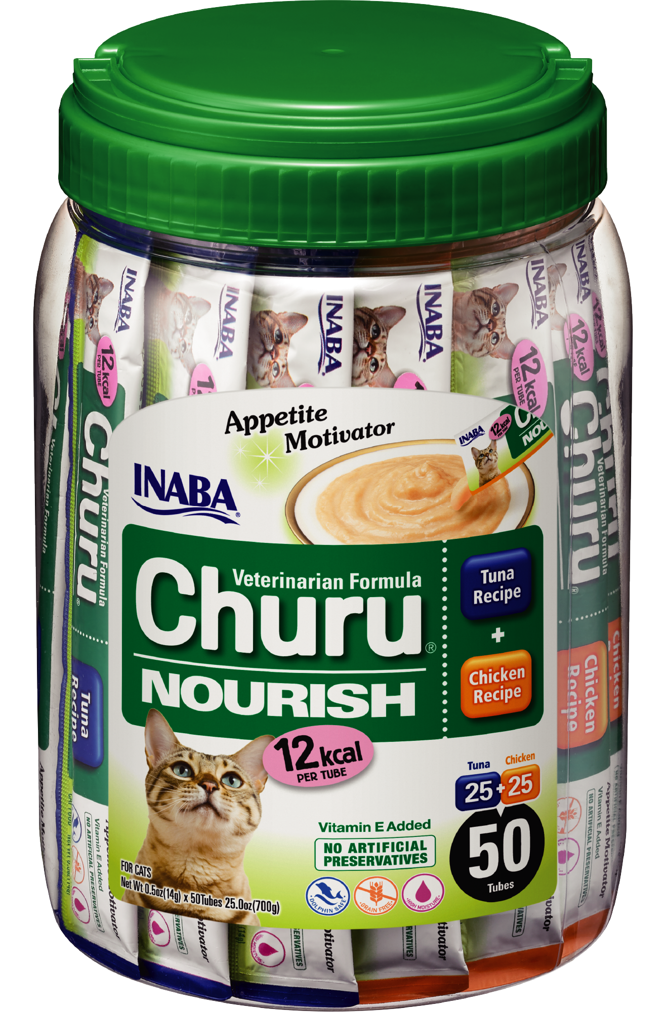 Snack Churu Nourish para Gato Pollo y Atun x 50 Und