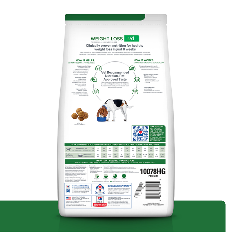 Comida Para Perro Hills Prescription Diet Reducción De Peso R/D Pollo