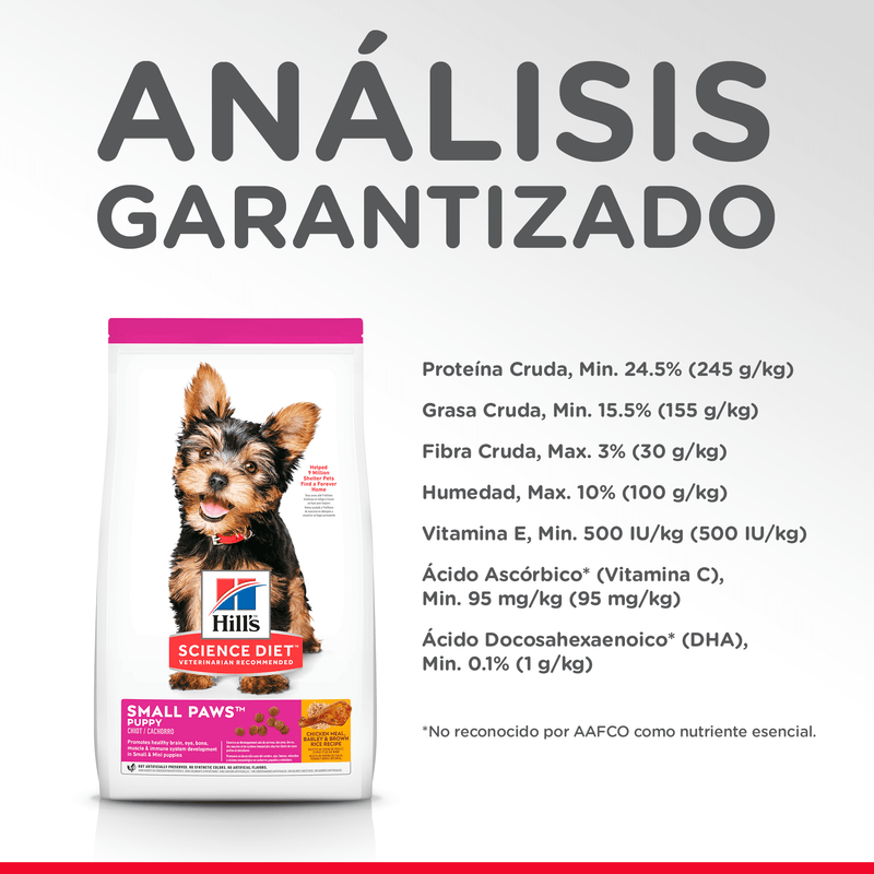 Comida Para Perro Hills SM Cachorro Razas Mini Pollo