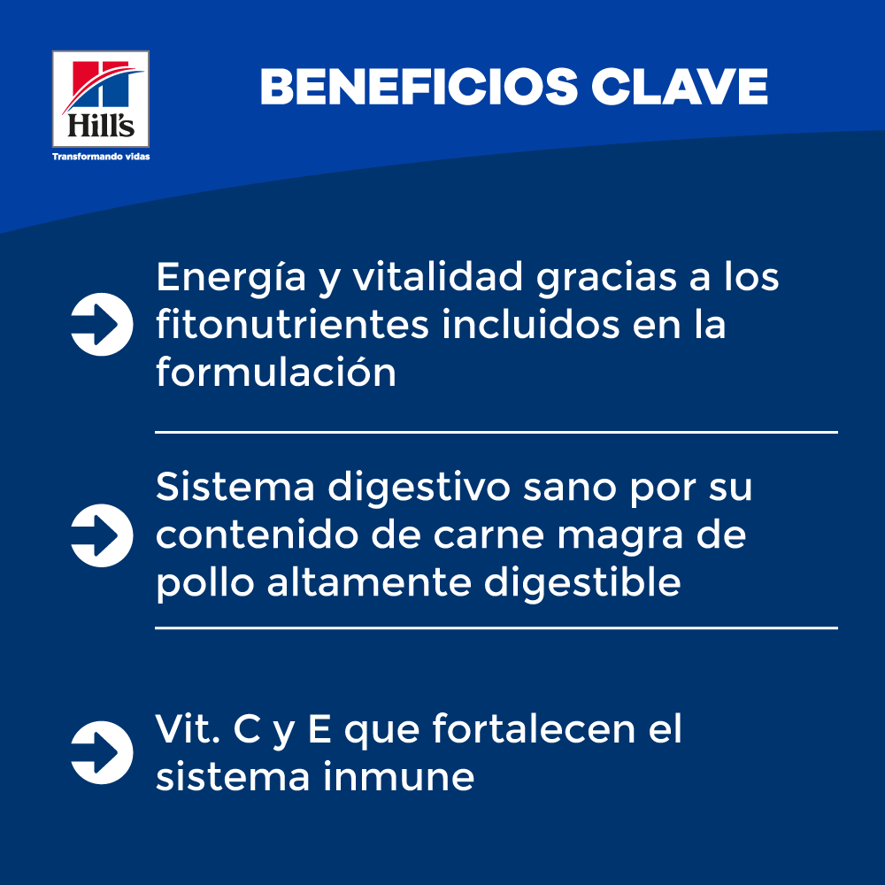 Comida Para Perro Hills Senior Vitality Razas Medianas Pollo
