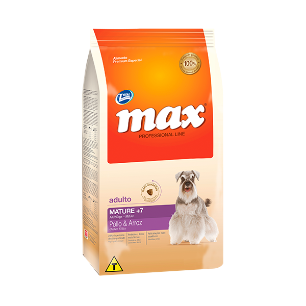 Comida para perro Max Mature Pollo y Arroz 2kg a 15kg