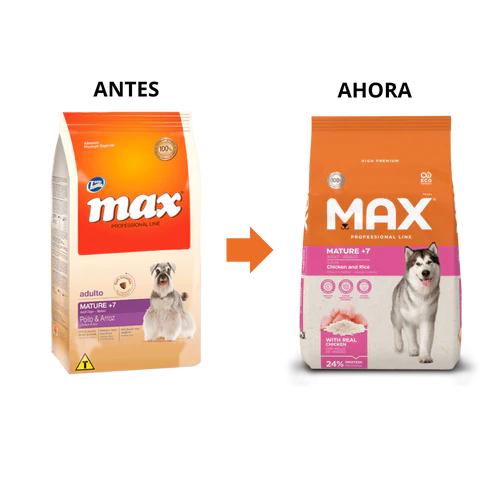 Comida para perro Max Mature Pollo y Arroz 2kg a 15kg