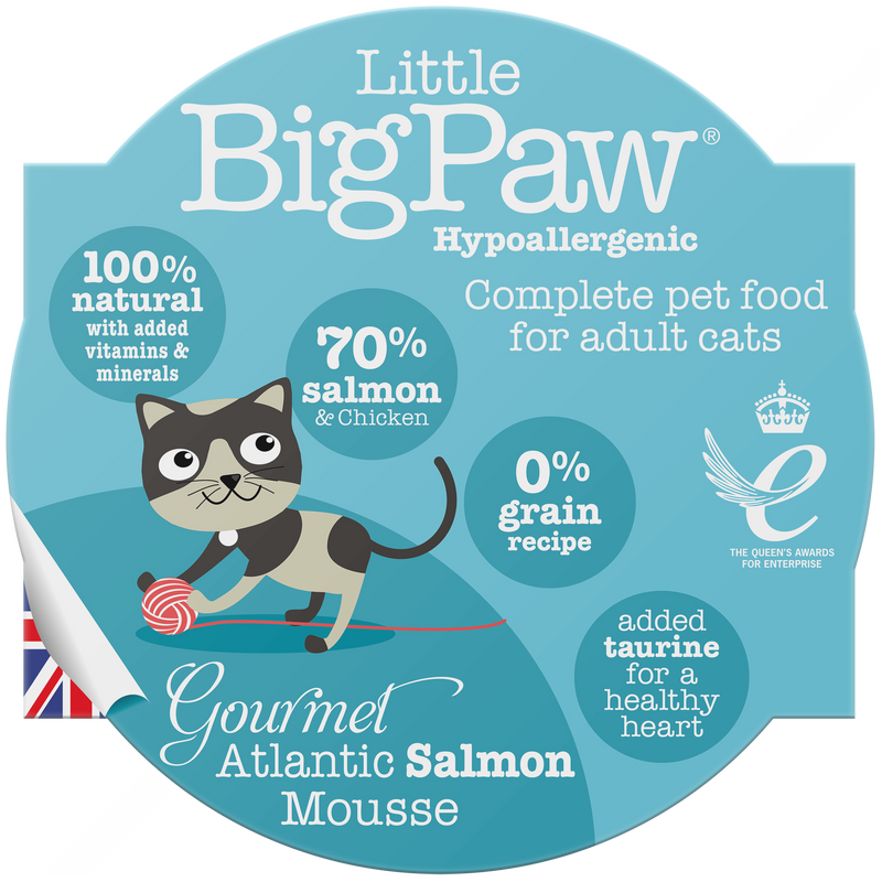 Comida Húmeda para gato Little Big Paw Salmon 85 gr caja por 8 unidades