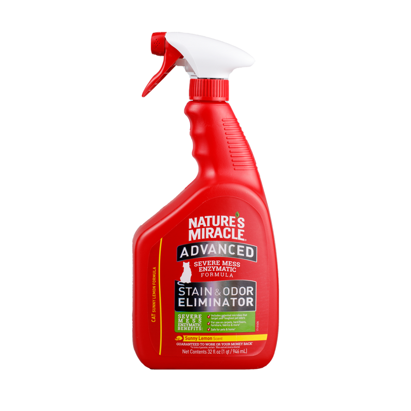 Eliminador De Manchas Y Olores Avanzado Gato Nature Miracle 32 Onz