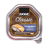 Alimento Humedo Para Gato Evolve Classic Bandeja Sabor a Mescla de Mariscos 99 Grs