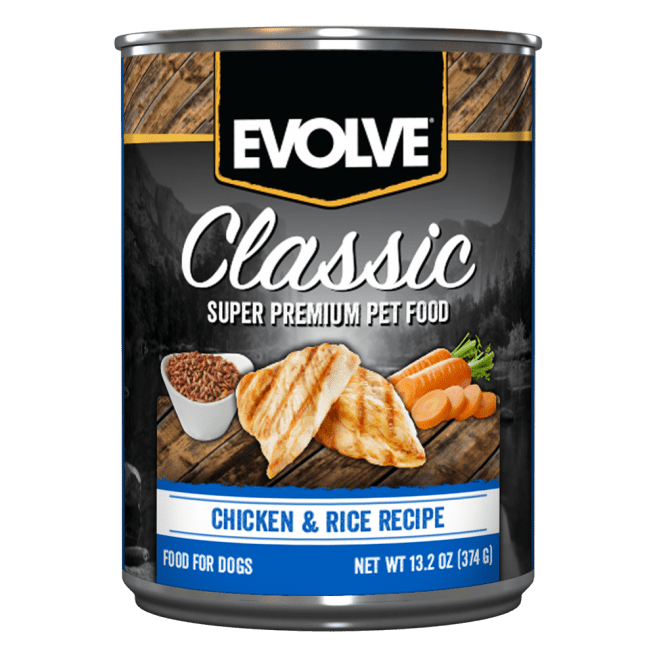 Alimento Humedo Para Perro Evolve Lata Sabor Pollo y Arroz