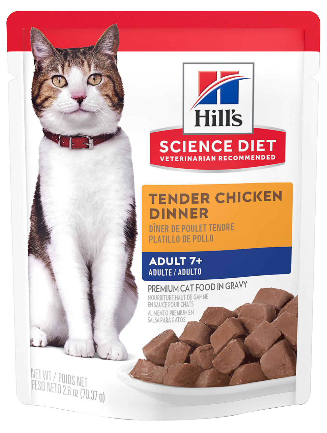 Alimento Humedo para Gato Hills 7+ pollo