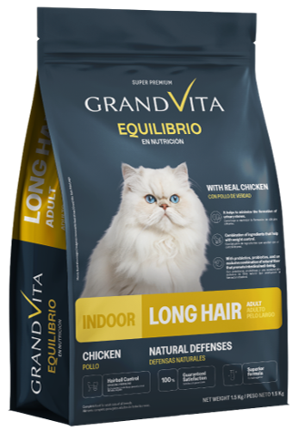 Comida para Gato Adulto Pelo Largo Grand Vita Equilibrio