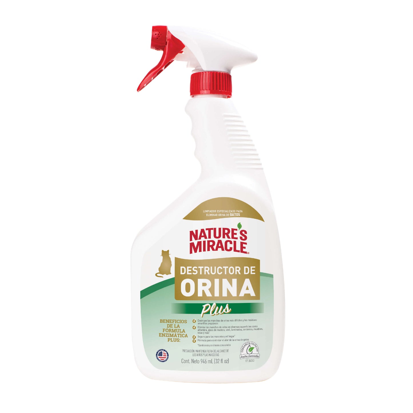Destructor De Orina Gato Nature Miracle 32 Onz