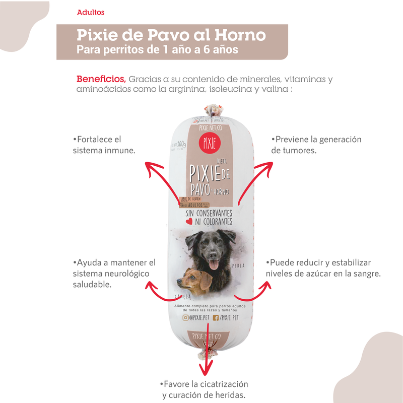 PIXIE PAVO AL HORNO ADULTO