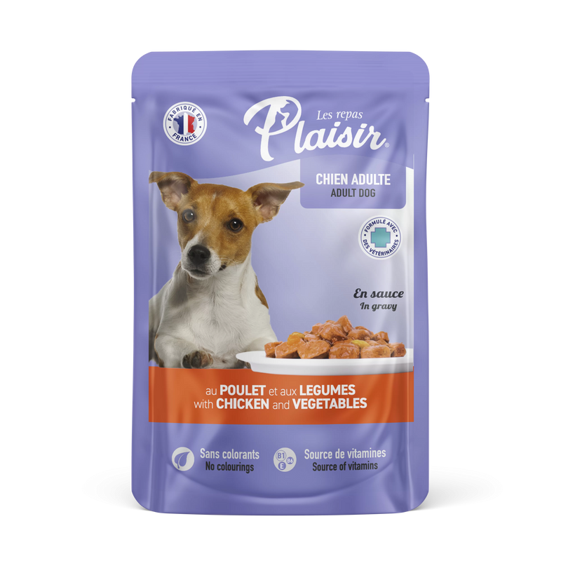 Alimento Humedo Plaisir Para Perro Carne y Vegetales