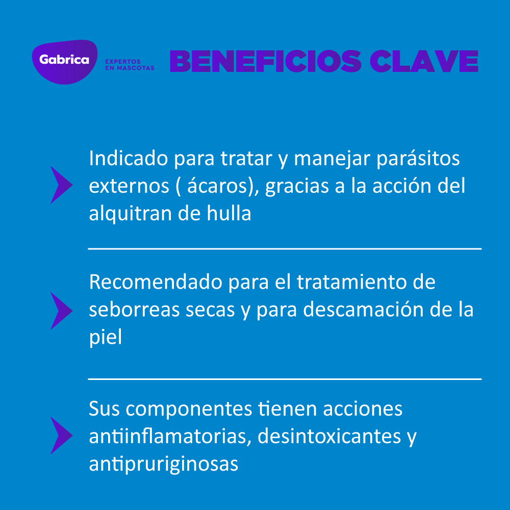 Shampoo Medicado Para Perros VFCC Antiparasitario Y Antiseborreico