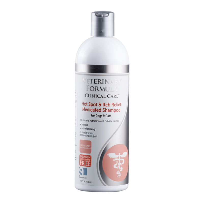 Shampoo Medicado Para Perros Y Gatos VFCC ITCH Relief Alivia La Picazón