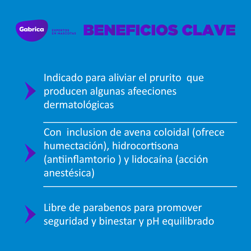 Shampoo Medicado Para Perros Y Gatos VFCC ITCH Relief Alivia La Picazón