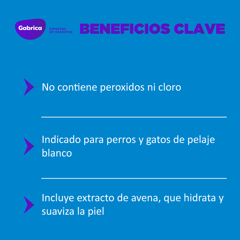 Shampoo Para Mascotas Hydra Whitening