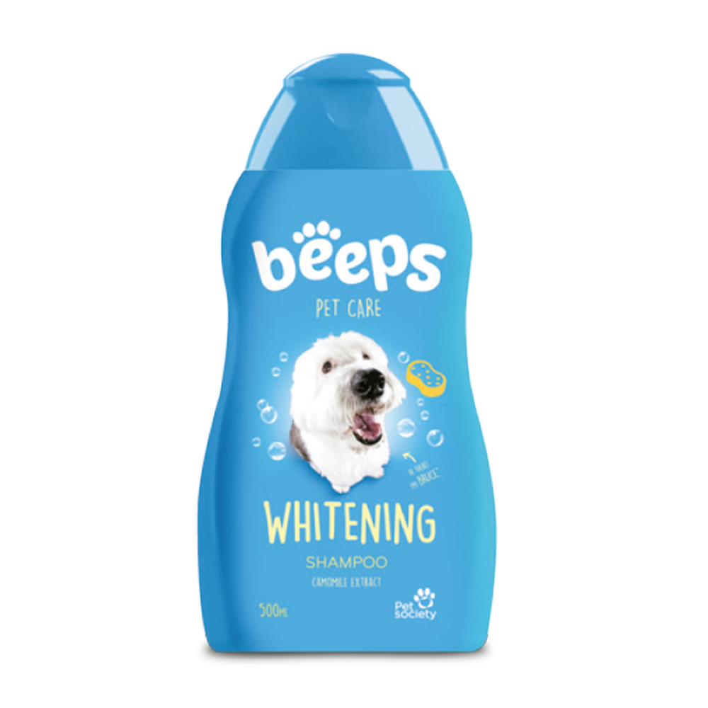 Beeps shampoo blanqueador para mascotas de pelo blanco 502ML