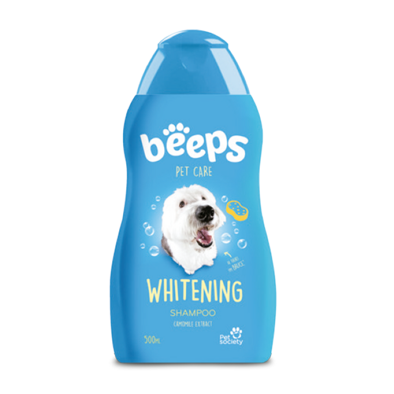 Beeps shampoo blanqueador para mascotas de pelo blanco 502ML