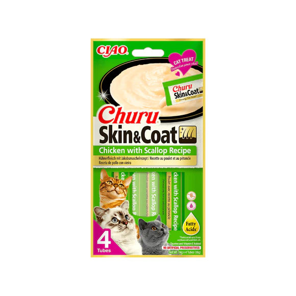 Churu Skin & Coat Receta de Pollo con Vieiras