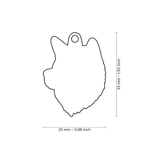 Placa de Identificación Akita Inu