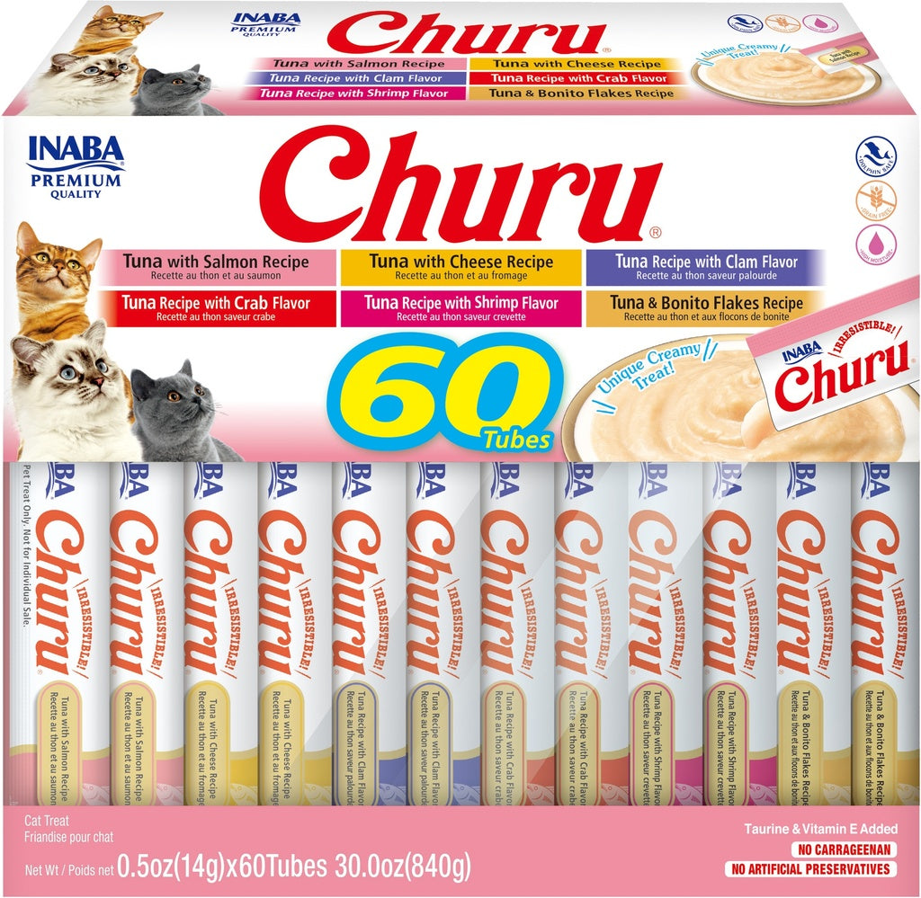 Snack Para Gato Churu Variedad Atun x 60 Unidades