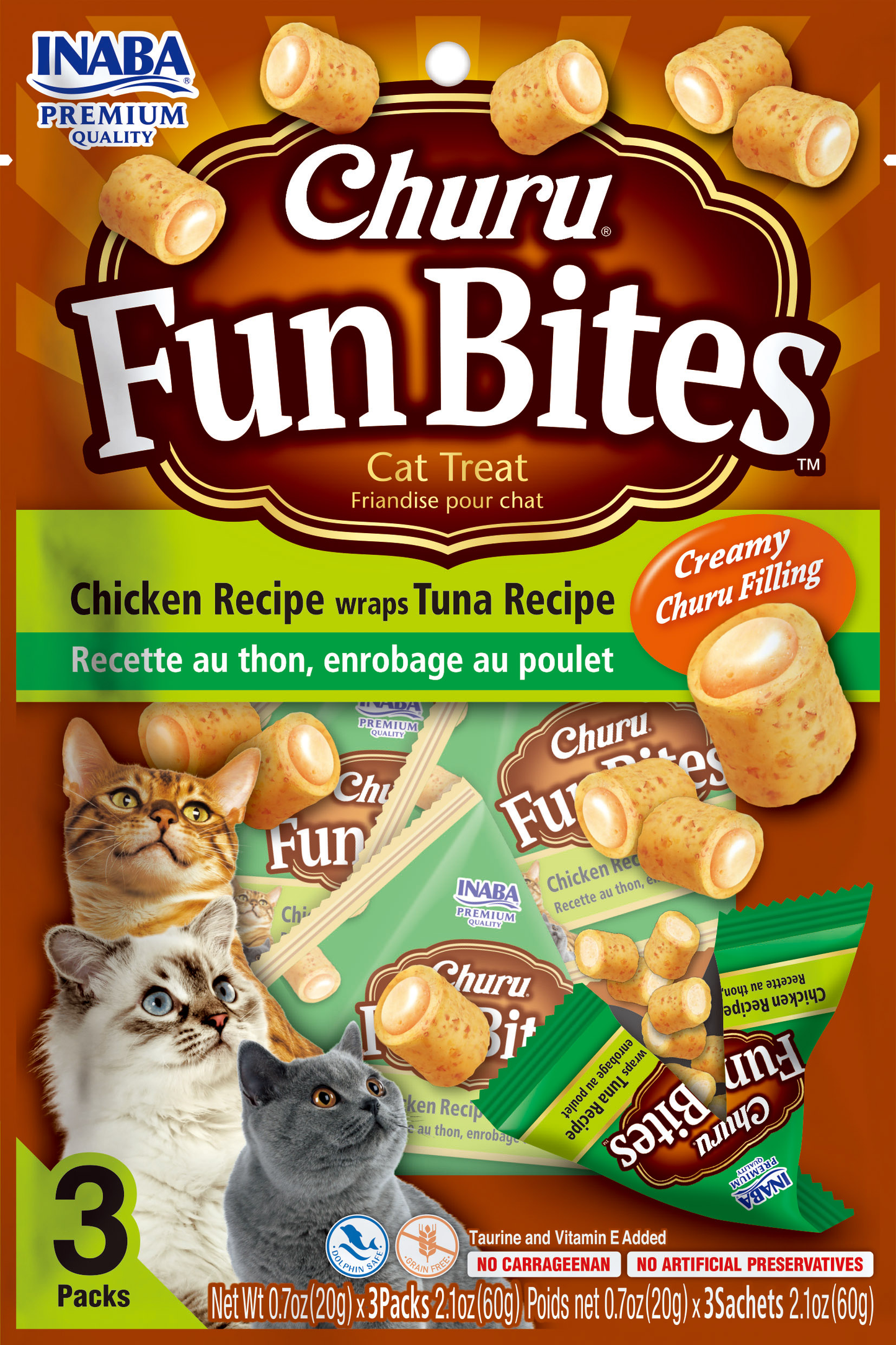 Snack Para Gato Churu Fun BItes Atun