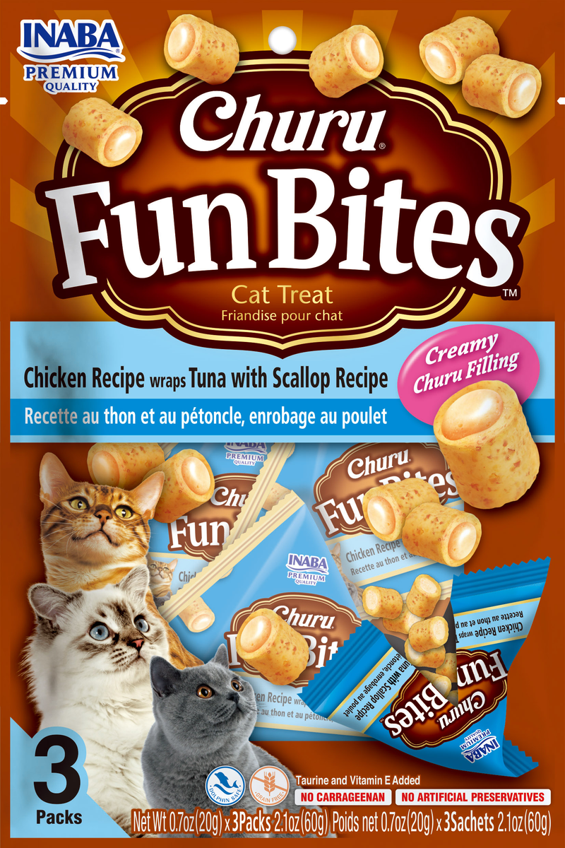 Snack Para Gato Churu Fun BItes Scallope